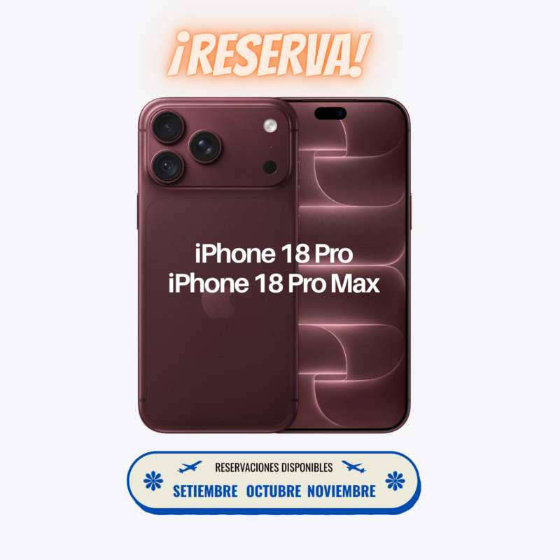 Reserva de iPhone 18 Pro y iPhone 18 Pro Max